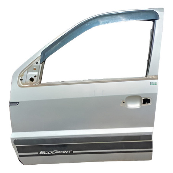 Porta Dianteira Esquerd Ford Ecosport Xls 1.6 Freestyle 2003 Esquerda Prateado Dianteira
