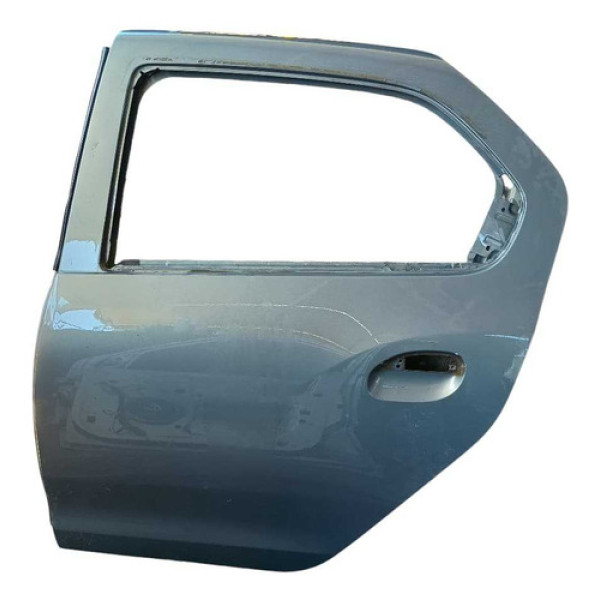 Porta Traseira Esquerda Renault Logan 1.0 2019 C/detalhe Traseira Esquerda Azul-marinho