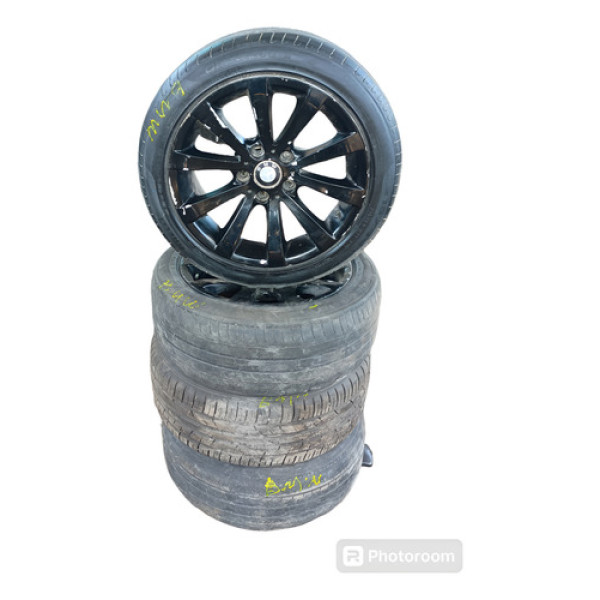 Jogo De Aro 17 Bmw  2010 Completo Com Pneu Preto