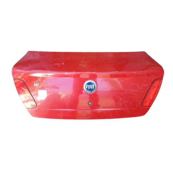 Tampa Traseira Fiat Siena 2005 Vermelho Com Detalhe Vermelho