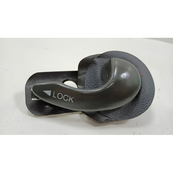 Maçaneta Interna Porta Traseira Direita Fiat Siena 2001/2013 Preto Traseira