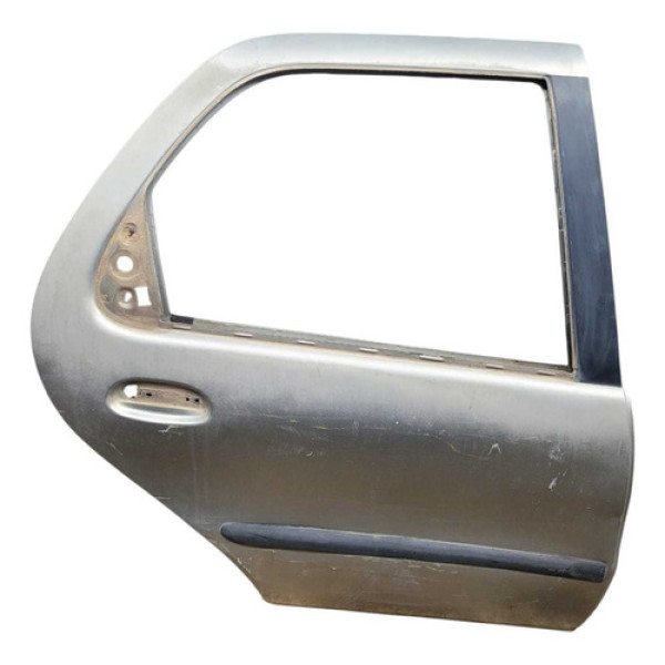 Porta Traseira Direita Fiat Palio 2002 Traseira Direita Prata