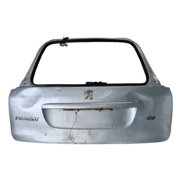 Tampa Traseira Peugeot 206 Sw 2007 Prateado Prateado