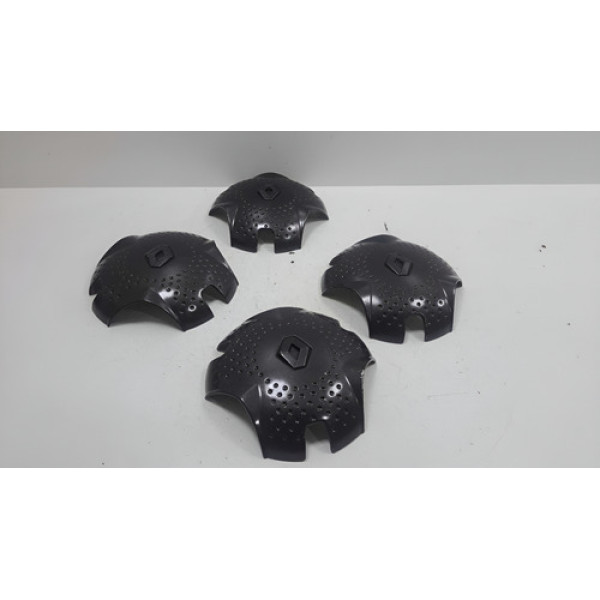 Jogo Calota Central Renault Clio 2002 2003 Com Detalhe Chumbo