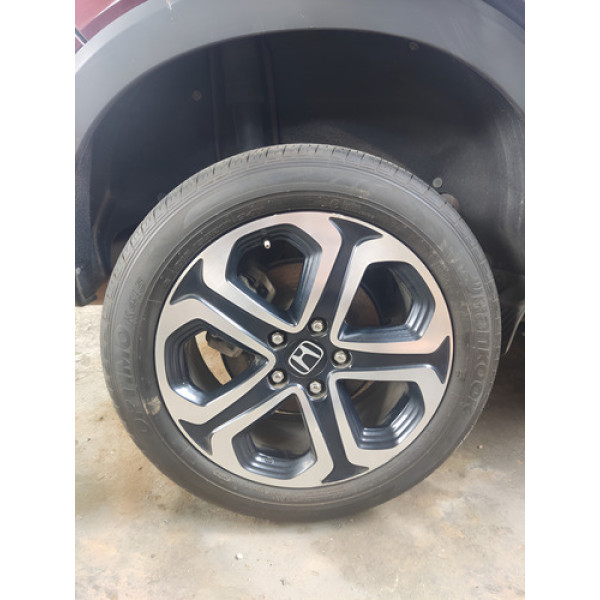 Jogo De 4 Rodas Com Pneus Honda Hrv 2016 2017 Aro 17  Preto