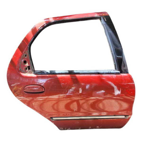Porta Traseira Direita Fiat Palio 1995 A 2005 Traseira Direita Vermelha