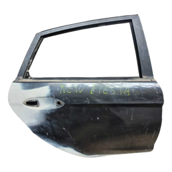 Porta Traseira Direita Ford New Fiesta 2014/2015 Traseira Direita Preto