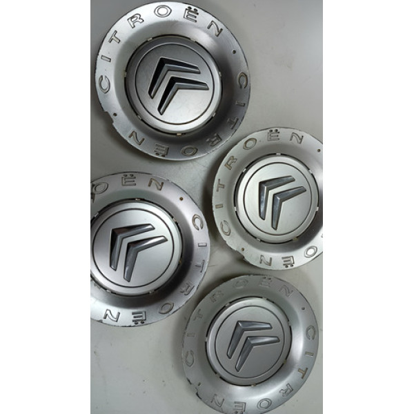  Kit 4 Calotinha Central Citroen C4 Pallas 2.0 2011 Prateado