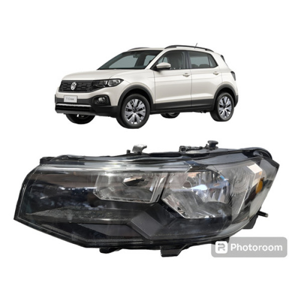 Farol Lado Esquerdo Original Volkswagen T-cross 2023 Comum Esquerdo