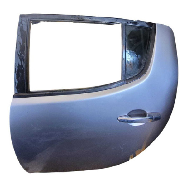 Porta Traseira Esquerda Mitsubishi L200 2009/2012 Traseira Esquerda Azul