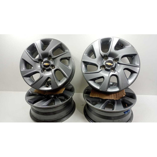 Jogo De Roda Gm Spin Cobalt Aro 15 Original Cinza 2018 