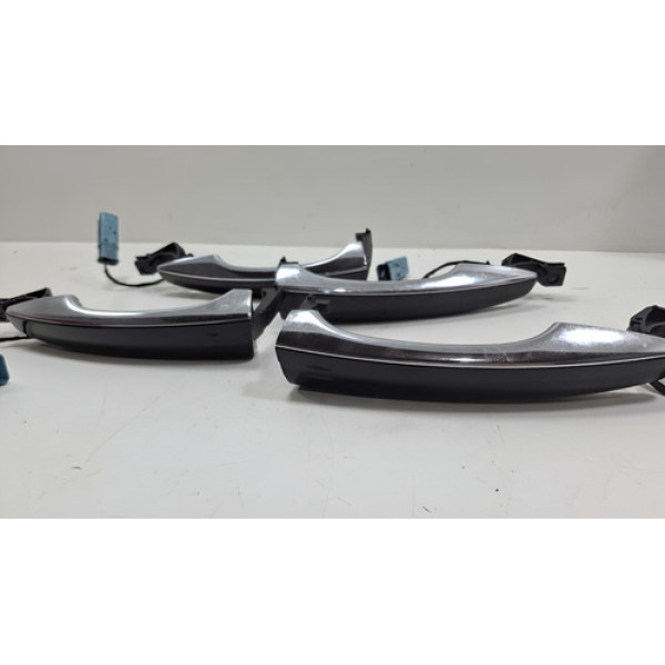 Kit 4 Maçanetas Externas Citroen Ds5 1.6 Thp 2015 Preto
