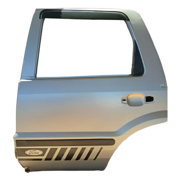 Porta Traseira Esquerda Ford Ecosport Xls 1.6 Freestyle 2003 Traseira Esquerda Prateado