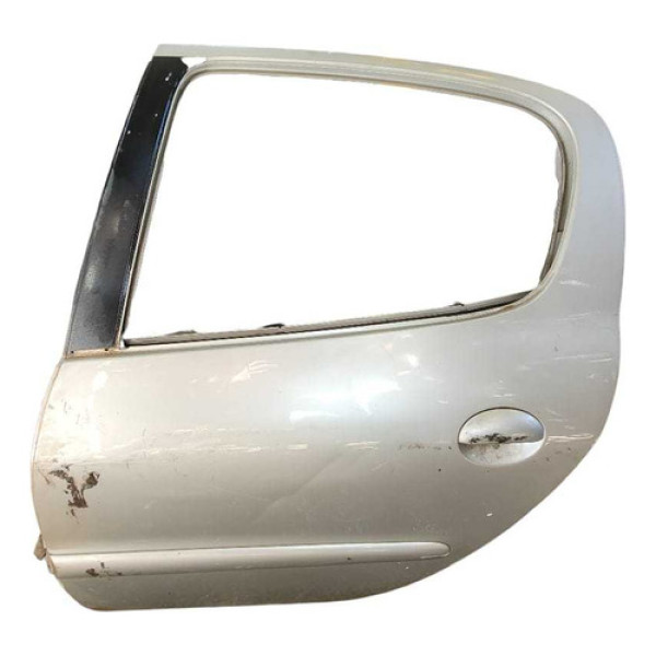 Porta Traseira Esquerda Peugeot 307 Passion 2009/2010 Traseira Esquerda Prata