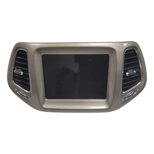 Central Multimídia C/moldura E Difusor  Jeep Compass 2018 Marrom