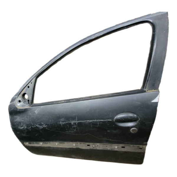 Porta Dianteira Esquerda Peugeot 206 2007 Dianteira Direita Preto