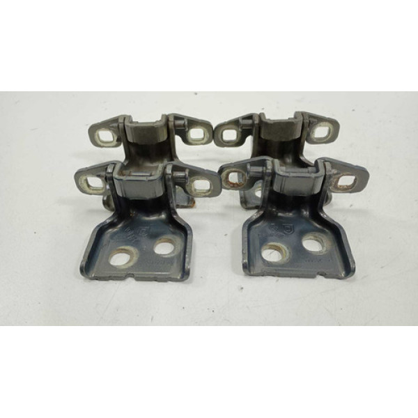 Kit 4 Dobradiças Dianteiras Renault Logan 1.0 3cc 2017