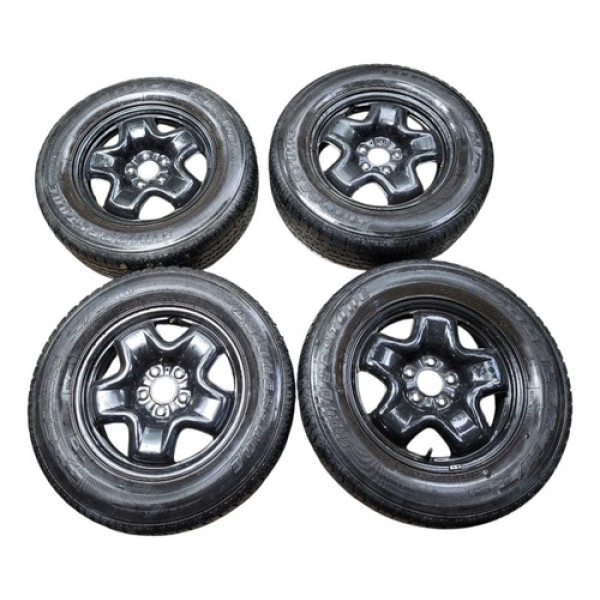 Jogo Rodas Aro 16 C/pneus Fiat Toro 2022 Á 2024 Preto