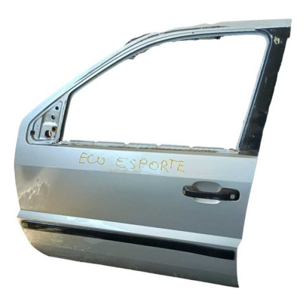 Porta Dianteira Esquerda Ford Ecosport 2010 Prata Detalhe Dianteira Esquerda Prata