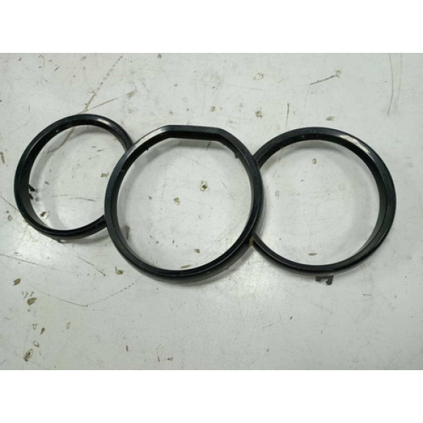 Moldura Acabamento Painel Renault Sandero 2017 C/ Detalhe Preto