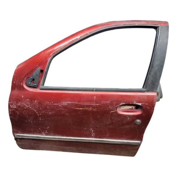 Porta Dianteira Esquerda Fiat Palio 2003 Dianteira Esquerda Vermelho
