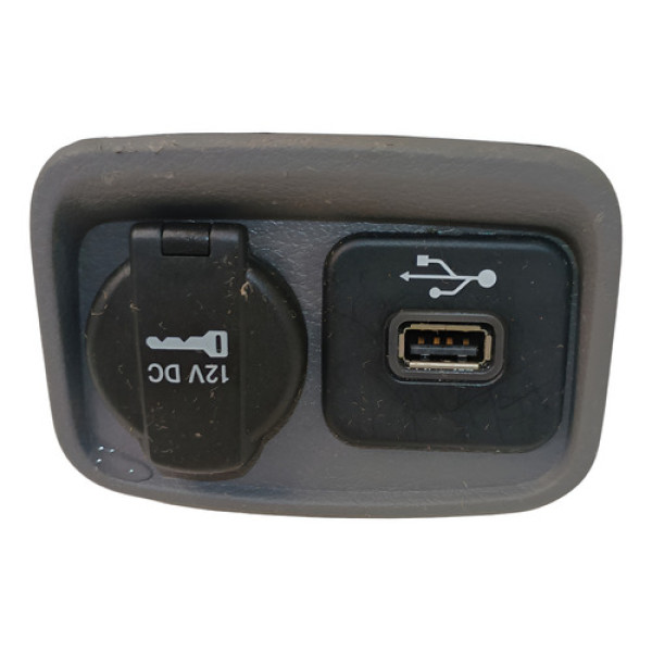 Adaptador Usb Jeep Renegade Fiat Toro 2016 2017 2018 Cinza