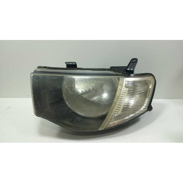 Farol Esquerd Mitsubishi L200 Triton 2008 Á 2012 Com Detalhe Esquerdo/motorista