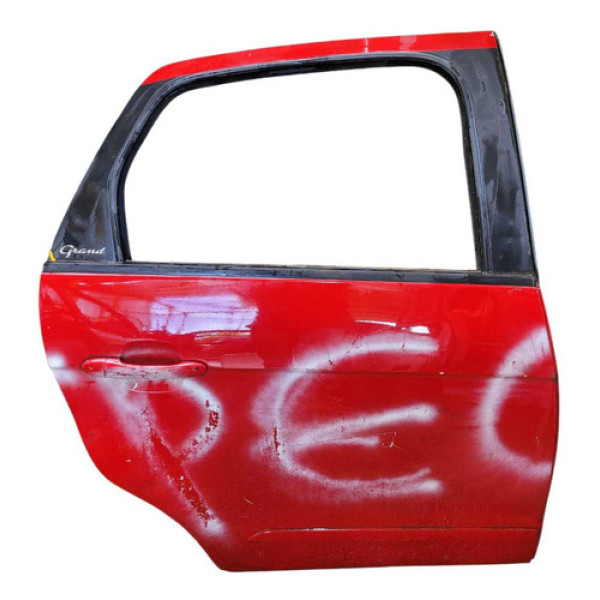Porta Traseira Direita Fiat Grand Siena 2012 Dianteira Direita Vermelha