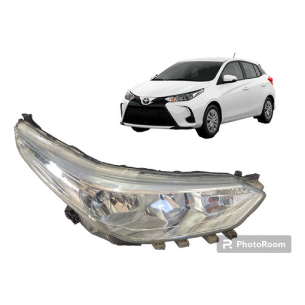 Farol Lado Direito Toyota Yaris Com Detalhe Ano 2019 2020