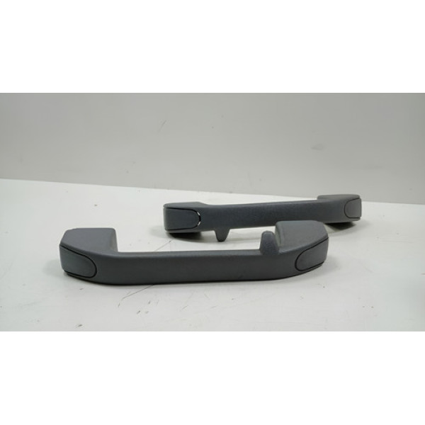 Conjunto 2 Alça De Teto Traseira Fiat Palio Elx 1.0 16v 2000 Cinza