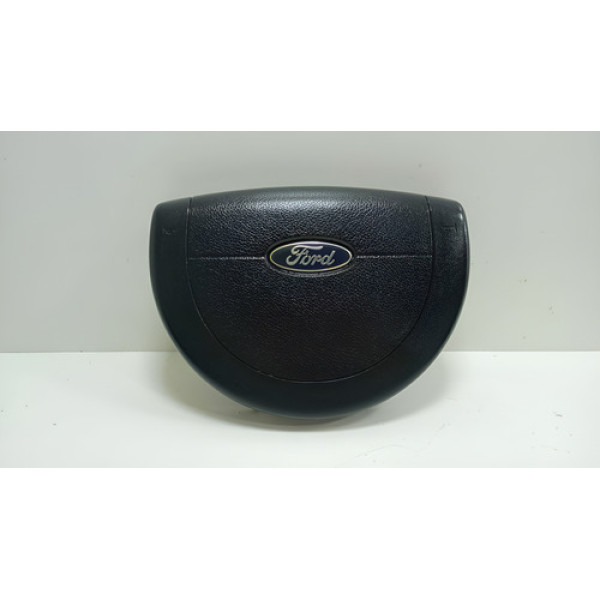 Tampa Miolo Do Volante Ford Ecosport Xls 1.6 Freestyle 2003 Preto