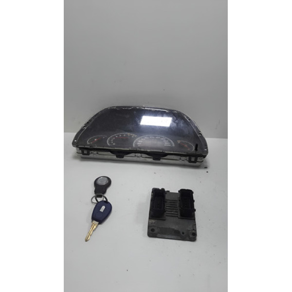 Kit Modulo C/ Painel Palio Fire 2006 A 2009 Com Detalhe Preto