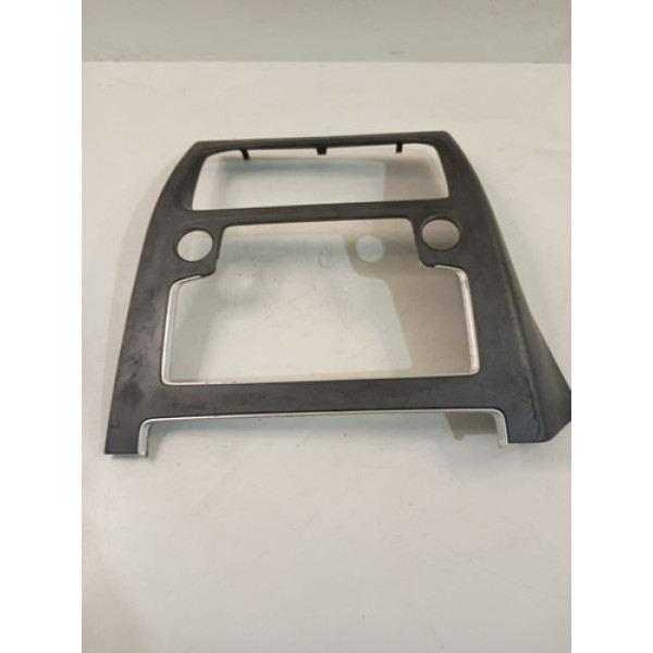 Moldura Painel 1 E 2 Din Vw Voyage G5 2009 A 2012 Prata