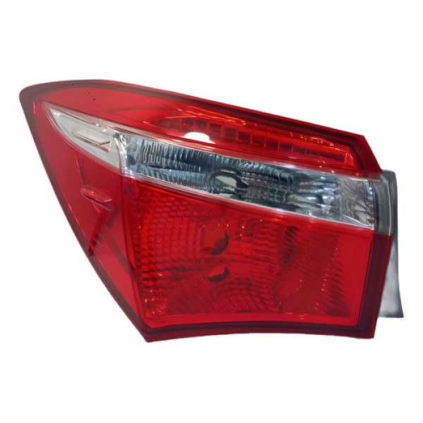 Lanterna Corolla 2015 2016 2017 Canto L/esquerdo Com Detalhe Esquerdo/motorista Vermelho