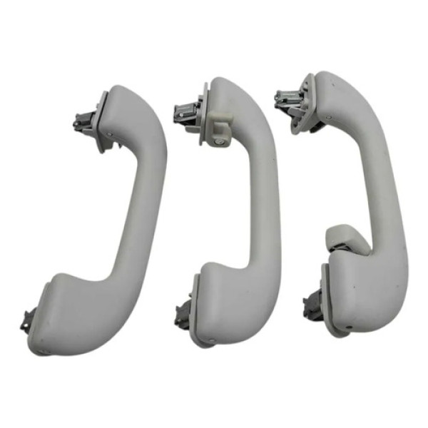 Kit Com 3 Puxador Alça Teto Jeep Renegade 2019 Á 2021 Branco