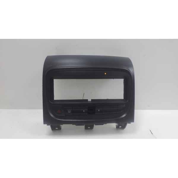 Moldura De Rádio Do Painel Central Fiat Strada 2013 À 2018 Preto