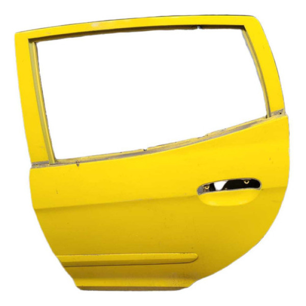 Porta Traseira Esquerda Kia Picanto 2008/2010 Amarelo Traseira Direita Amarelo