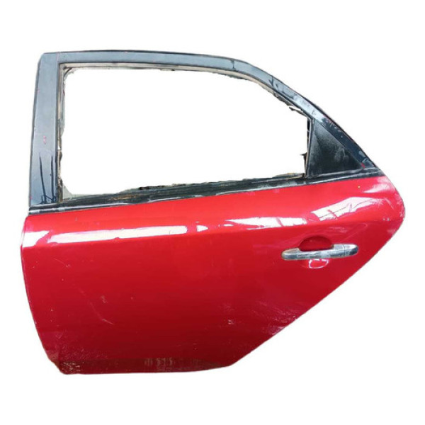 Porta Traseira Direita Hyundai Hb20 Hatch 2013/2018 Detalhe Traseira Esquerdo Vermelho
