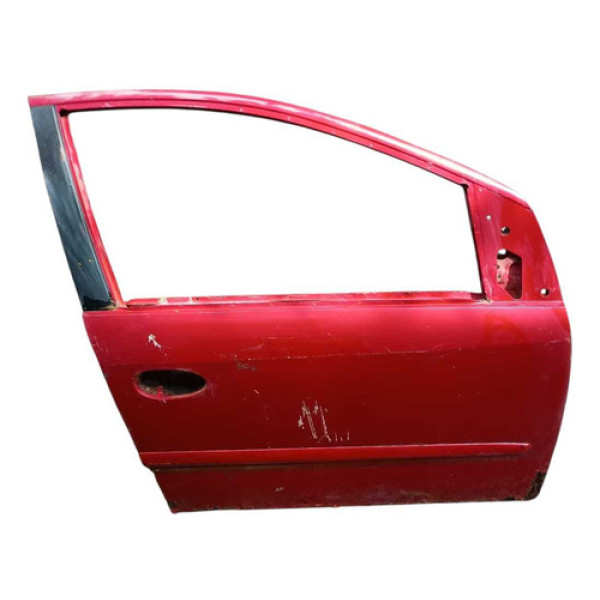 Porta Dianteira Direita Peugeot 206 207 1998 2012 C/detalhe Dianteira Direita Vermelho