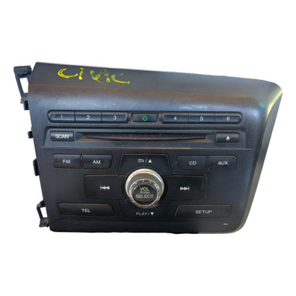 Radio Cd Honda Civic 2013 A 2015 Original Preto