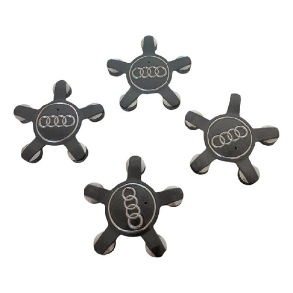 Jogo 4 Calota Central Audi A3 A4 A5 A7 Q3 Com Detalhes