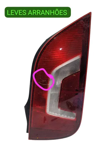 Lanterna Traseira Direita  Vw Up 2014/17 C Detalhe Direito/passageiro Vermelha