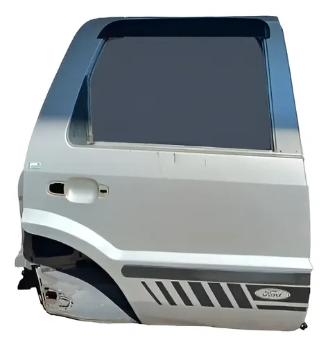 Porta Traseira Direita Ford Ecosport Xls 1.6 Freestyle 2003 Traseira Direita Prateado